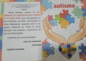 CONVITE: Dia Mundial de Conscientização sobre o Autismo (dia 01/04/2022 às 8h)
